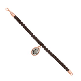 Turtle Mini-Elegance Oval 8 1/2" Braided Bracelet