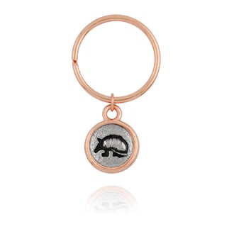 Armadillo Mini-Elegance Two Tone Round Key Ring