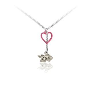 Fish and Heart Pendant