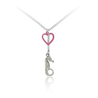Seahorse and Heart Pendant