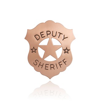 Deputy Sheriff Copper Shield Badge