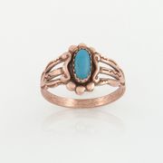 Oval Simulated Stone Ring