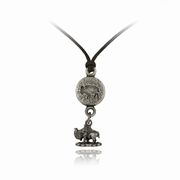 Buffalo Charm Drop Nature Pals Round Buffalo Pendant