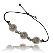 Buffalo Round Triple Adjustable Bracelet