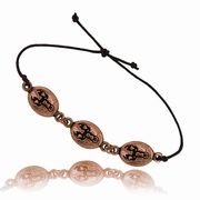 Moose Head Oval Triple Adjustable Bracelet