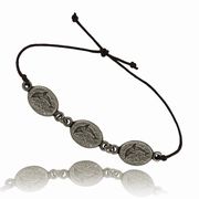 Dolphin Oval Adjustable Triple Bracelet