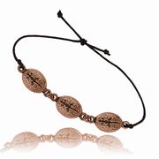 Lizard Oval Adjustable Triple Bracelet