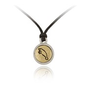 Manatee Mini-Elegance Round Adjustable Silk Pendant