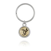 Hummingbird Mini-Elegance Two Tone Round Key Ring