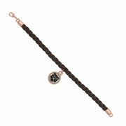 Tiger Face Mini-Elegance Round 7 1/2" Braided Bracelet