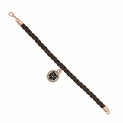 Tiger Face Mini-Elegance Round 7 1/2" Braided Bracelet