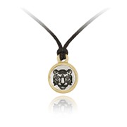 Tiger Face Mini-Elegance Round Adjustable Silk Pendant