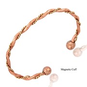 Natural Two-Metal Slim Magnetic Cuff