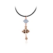 Flanked Cross Pendant