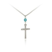 Beveled Edge Cross Pendant