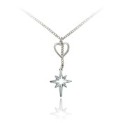 Heart and Star Burst Pendant