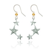 Triple Star Earrings