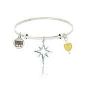 Star Burst Adjustable Bangle Bracelet