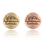 Blowing Rock NC with Tree and Mountain Souvenir Medallion