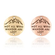 Not All Who Wander Are Lost Hiking Medallion