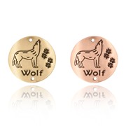 Wolf Hiking Medallion