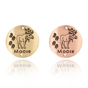 Moose Hiking Medallion