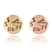 Elk Hiking Medallion