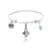 Space Shuttle Adjustable Bangle Bracelet