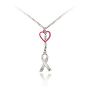 Ribbon of Life and Heart Pendant