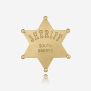 Brass Finish Sheriff Badge