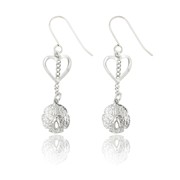 Sand Dollar and Heart Earrings