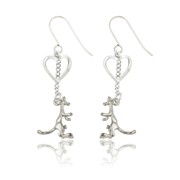 Kangaroo and Heart Earrings