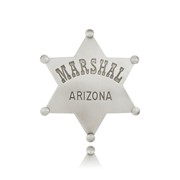 Nickel Finish Marshal Badge
