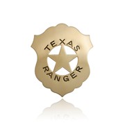 Brass Texas Ranger Badge Pin