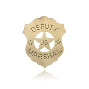 Brass Shield Deputy US Marshal Badge