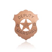 Copper Shield Deputy US Marshal Badge