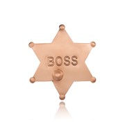 Copper Star Boss Badge with Bullet Hole