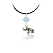 Elephant Pendant Braided Cord