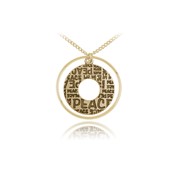 PEACE Echo Chain Pendant