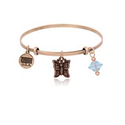 Small Butterfly Adjustable Bangle Bracelet