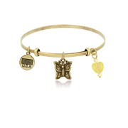 Small Butterfly Adjustable Bangle Bracelet