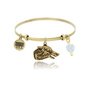 Wolf Head Adjustable Bangle Bracelet