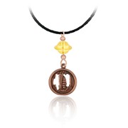 Cave Scene Pendant Braided Cord