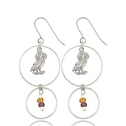 Owl Charm Earrings