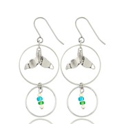 Whale Tail Charm Earrings