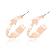 Simple Arrow Hoop Earrings