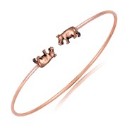 Hippopotamus Wire Cuff