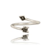 Adjustable Wire Mini Arrow Ring