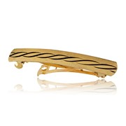 Twist Inlay Large Barrette