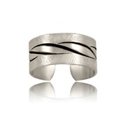 Twist Inlay Adjustable Ring